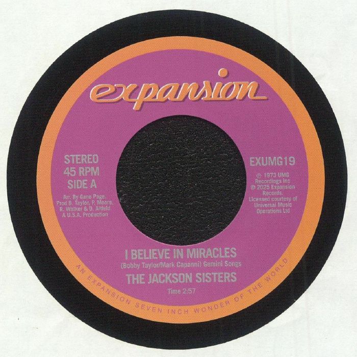 I Believe In Miracles - Vinyl Single vinyl record cover