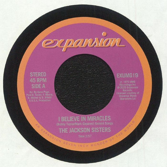 I Believe In Miracles - Vinyl Single vinyl record cover
