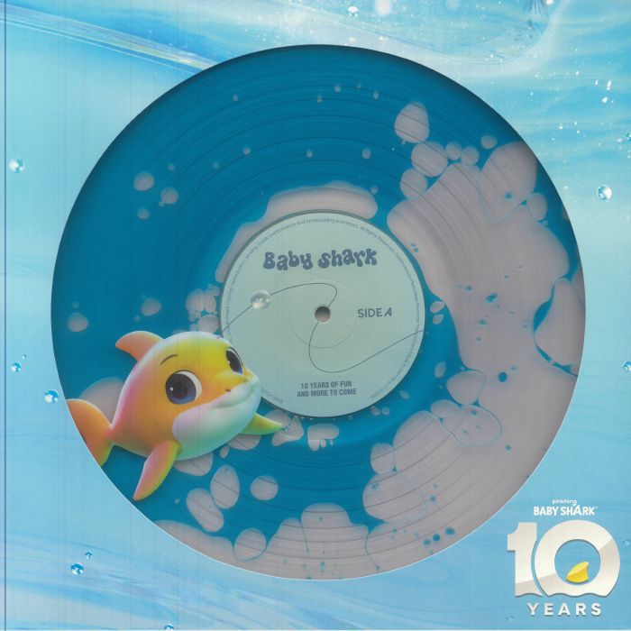 Baby Shark - 10th Anniversary Liquid-Filled Vinyl LP vinyl record cover