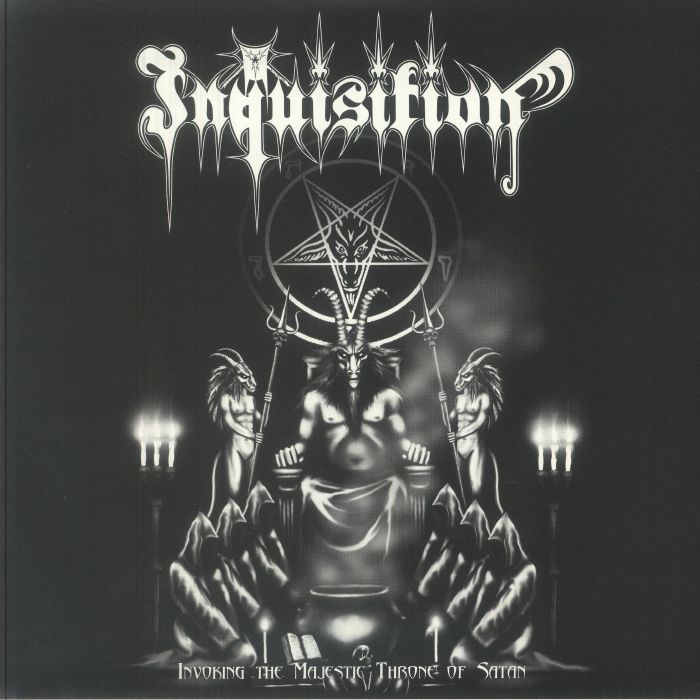 Invoking The Majestic Throne Of Satan - Purple Vinyl LP vinyl record cover