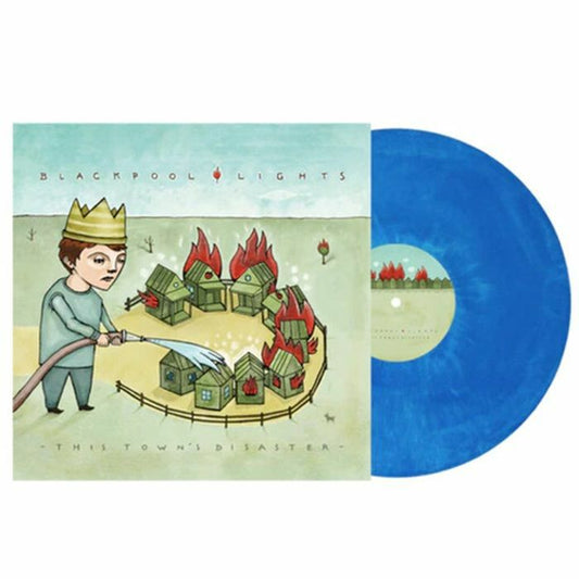 This Town's Disaster - Blue Vinyl LP vinyl record cover