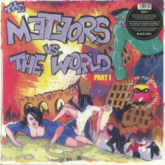 The Meteors Vs The World Part I - Vinyl LP vinyl record cover