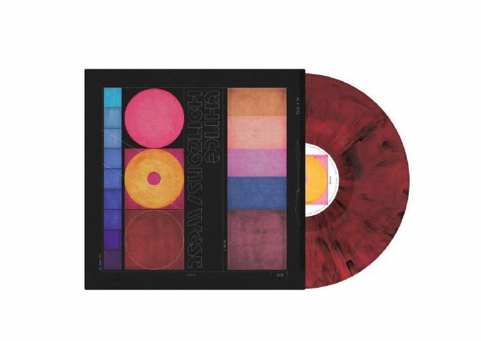 Horizons/West - Limited Edition Oxblood Red & Black Marbled Vinyl LP vinyl record cover
