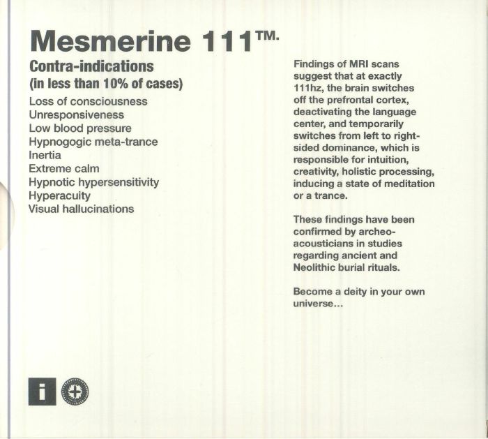 Mesmerine 111 - 2CD CD cover