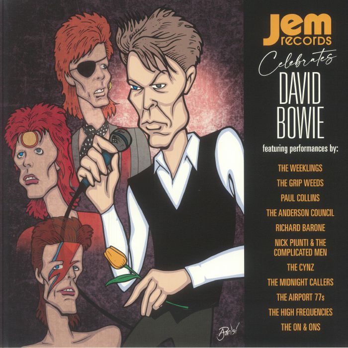 Jem Records Celebrates David Bowie - Limited Gold Vinyl LP vinyl record cover
