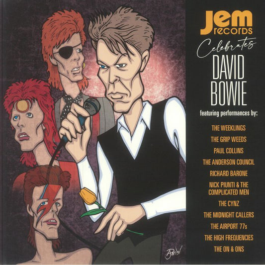 Jem Records Celebrates David Bowie - Limited Gold Vinyl LP vinyl record cover