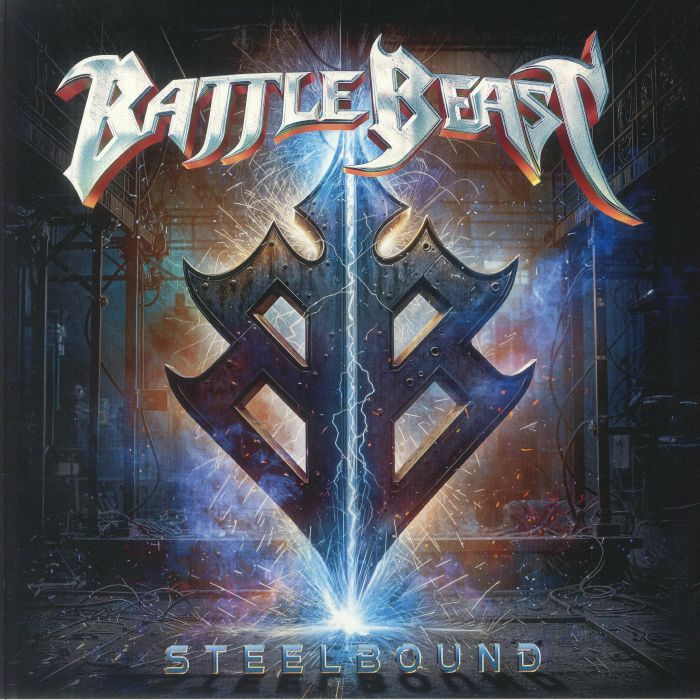 Steelbound - Blue & Green Marbled Vinyl LP vinyl record cover
