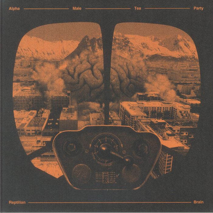 Reptilian Brain - Brown Marbled Vinyl LP vinyl record cover