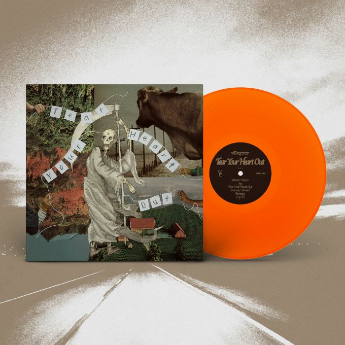 Tear Your Heart Out - Orange Vinyl LP + Flexi-Disc vinyl record cover