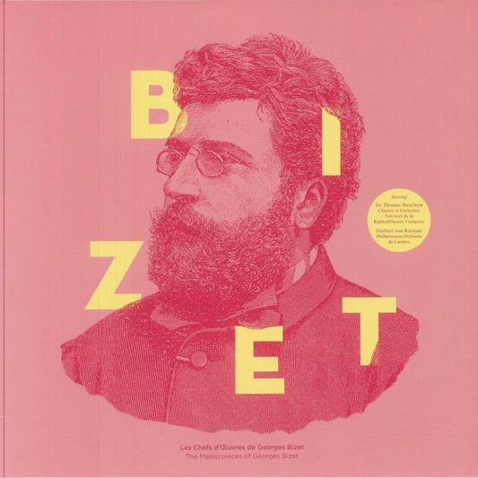 The Masterpieces Of George Bizet - Vinyl LP vinyl record cover
