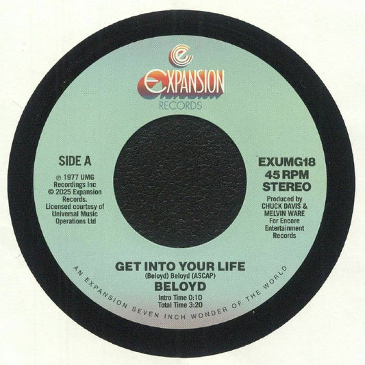 Get Into Your Life - Reissue Vinyl Single vinyl record cover