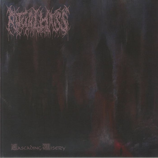 Cascading Misery - Blue In Purple Vinyl LP vinyl record cover