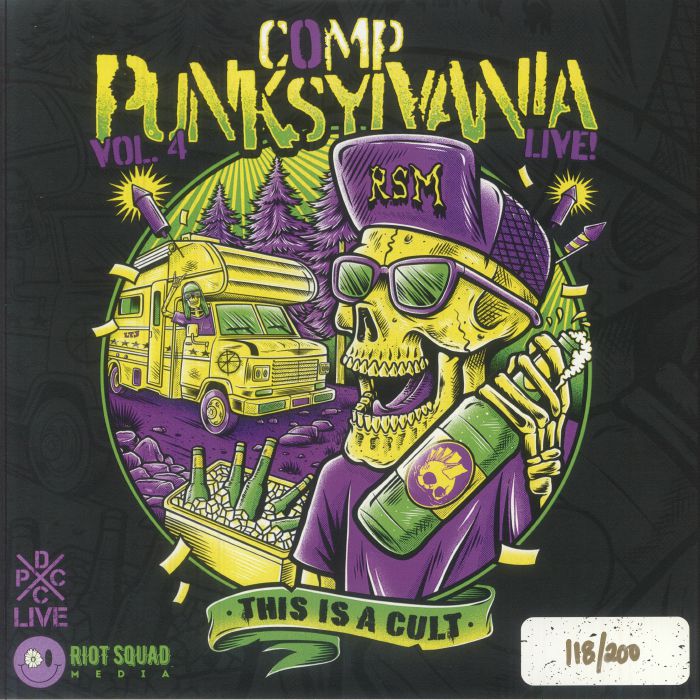 Comp Punksylvania: Vol 4 Live! - Yellow Vinyl LP vinyl record cover