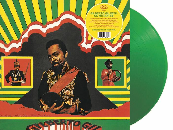 Gilberto Gil With Os Mutantes - Limited Edition Green Vinyl LP vinyl record cover