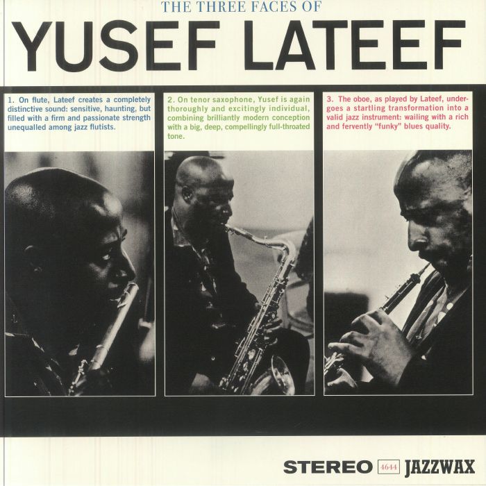 Three Faces Of Yusef Lateef - Limited Edition Vinyl LP vinyl record cover