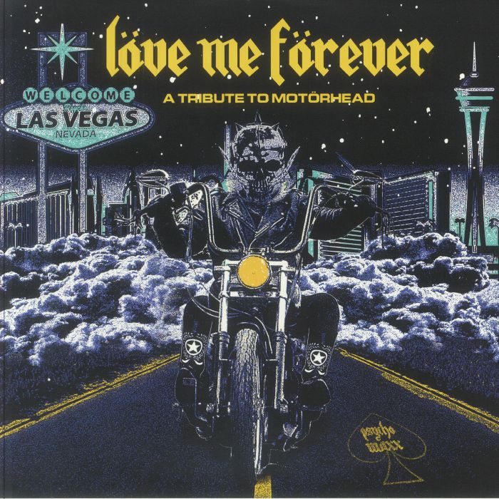 Love Me Forever: A Tribute To Motorhead - Limited Edition Blue & White Swirl 2xLP vinyl record cover