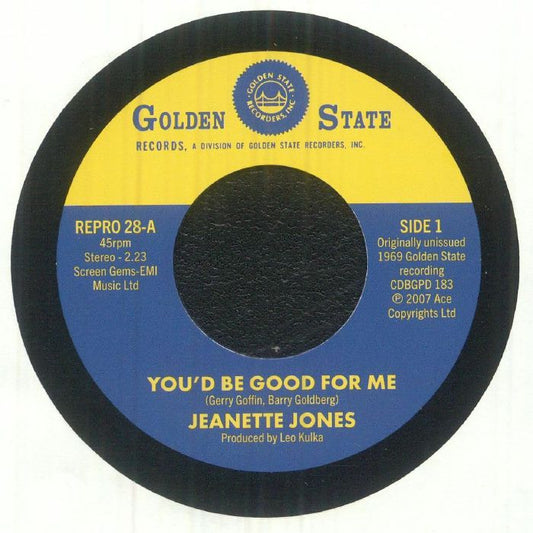 You'd Be Good For Me - Vinyl Single vinyl record cover