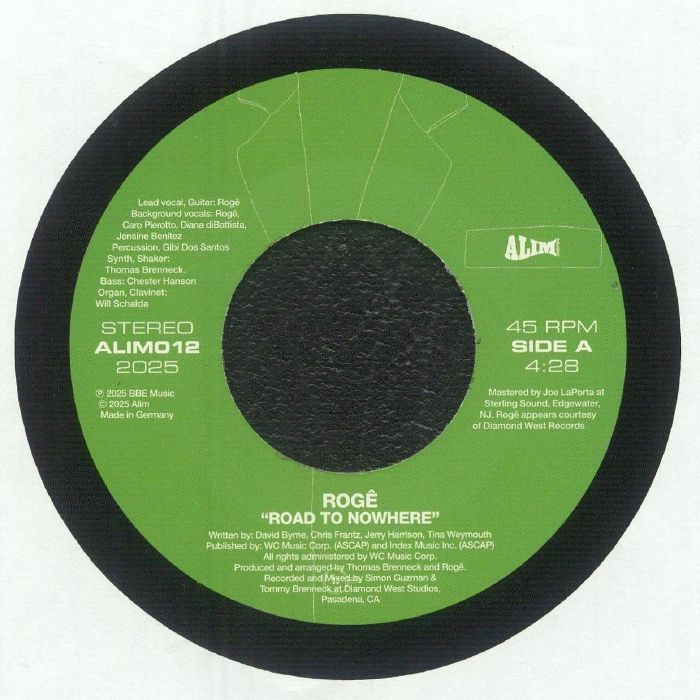 Road To Nowhere - Limited Edition Vinyl Single vinyl record cover