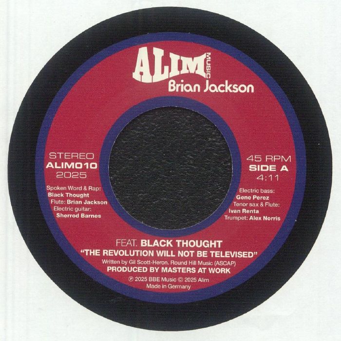 The Revolution Will Not Be Televised - Limited Edition Vinyl Single vinyl record cover