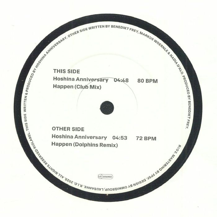Happen - Vinyl Single vinyl record cover
