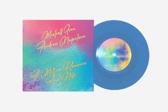 A Million Reasons - Limited Edition Blue Vinyl Single vinyl record cover