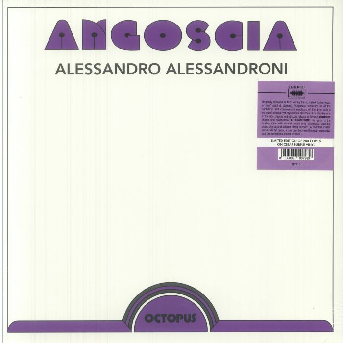 Angoscia - Limited Edition Purple Vinyl LP vinyl record cover