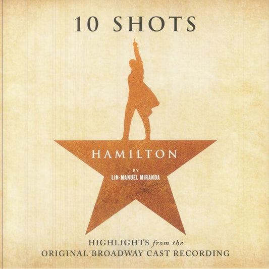 Hamilton 10 Shots: Highlights From The Original Broadway Cast Recording - Purple Marbled Vinyl LP vinyl record cover