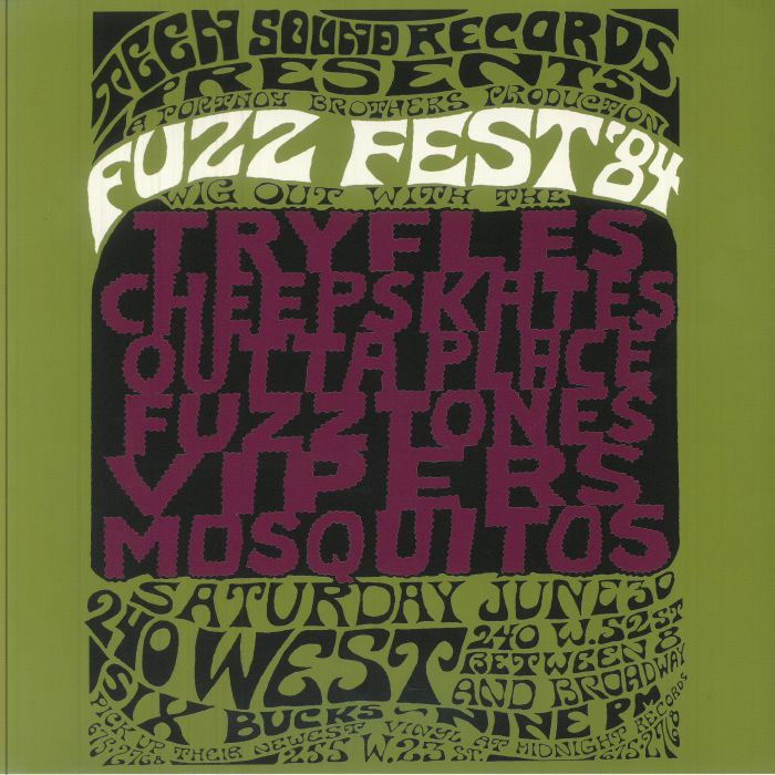 Fuzz Fest '84 - Limited Edition Vinyl LP vinyl record cover
