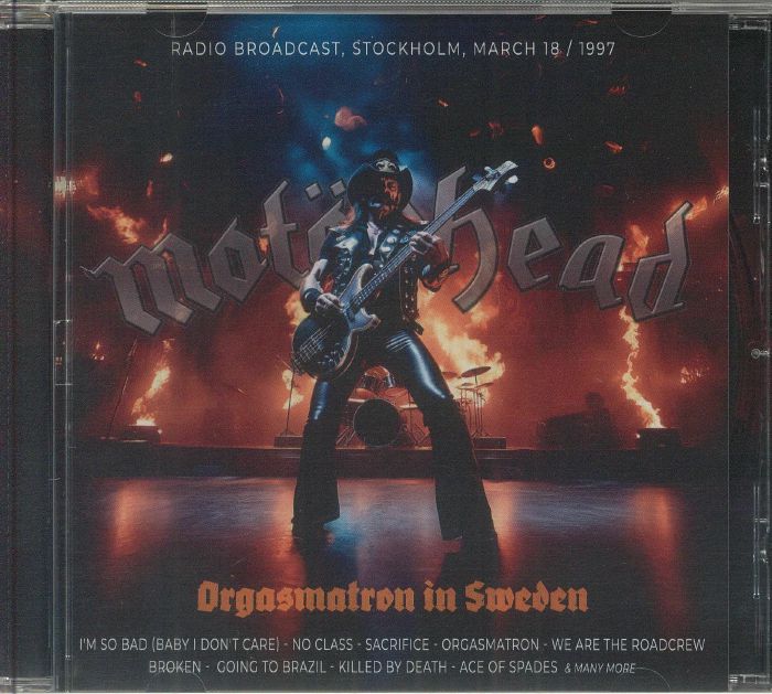 Orgasmatron In Sweden - CD CD cover
