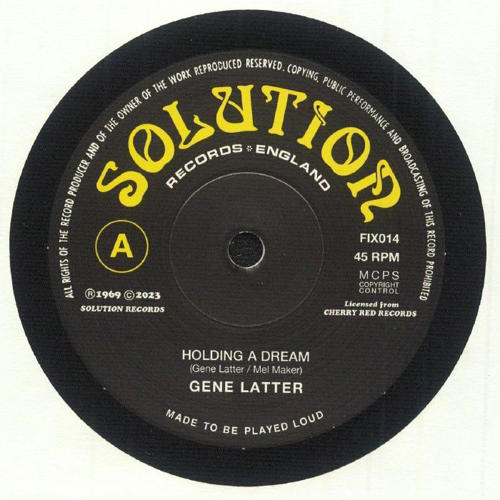 Holding A Dream - Vinyl Single vinyl record cover