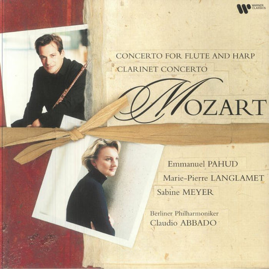 Concerto For Flute & Harp / Clarinet Concerto - Reissue Vinyl LP vinyl record cover