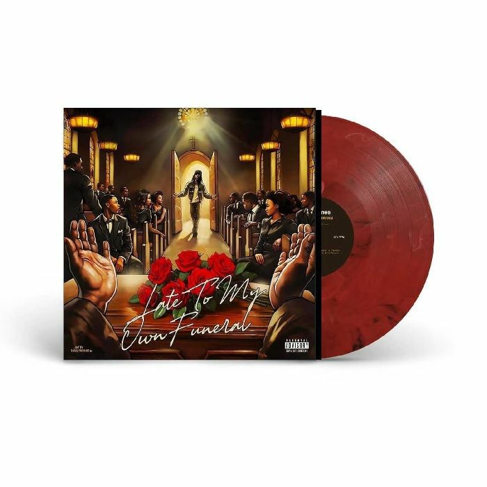 Late To My Own Funeral - Red Marbled Vinyl LP vinyl record cover