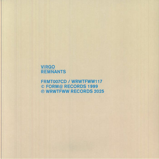 Remnants - Limited Edition 2xLP vinyl record cover
