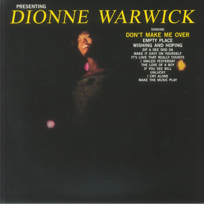 Presenting Dionne Warwick - Yellow Vinyl LP vinyl record cover