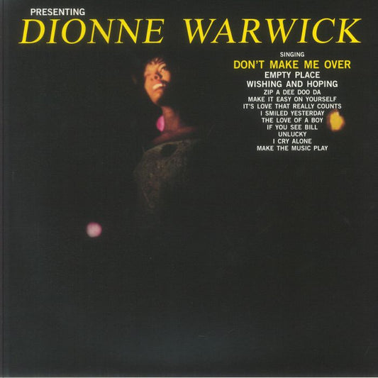 Presenting Dionne Warwick - Yellow Vinyl LP vinyl record cover