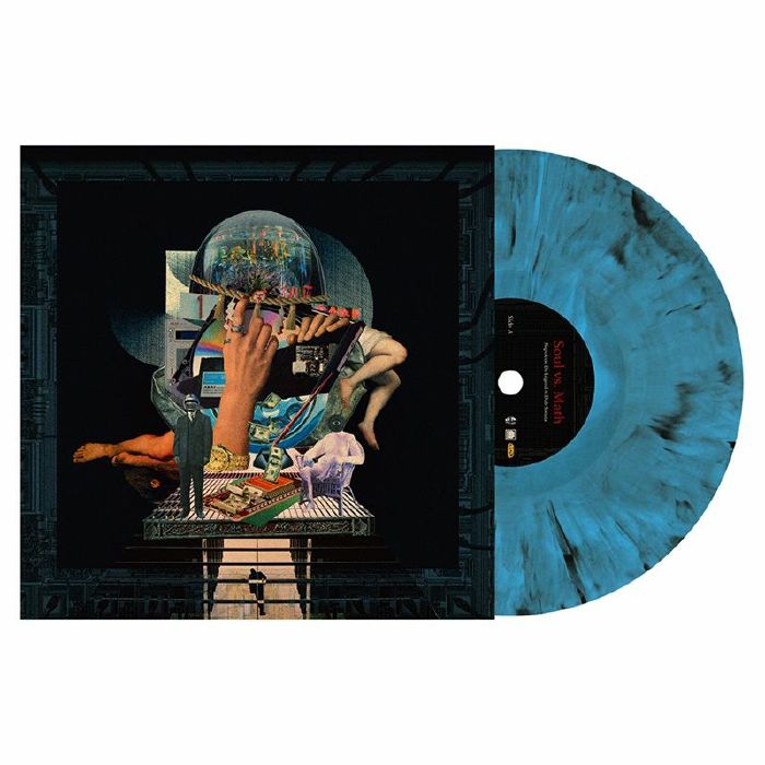 Soul Vs Math - Blue & Black Marbled Vinyl LP vinyl record cover
