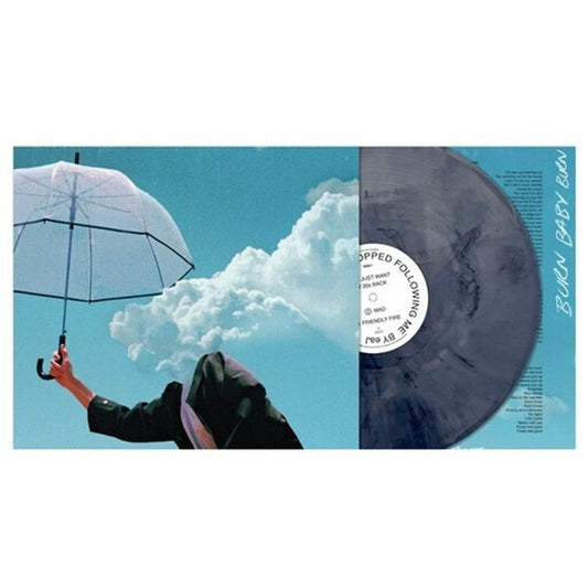 When The Rain Stopped Following Me - Pure Denim Blue Vinyl LP vinyl record cover