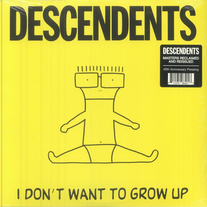 I Don't Want To Grow Up - 40th Anniversary Vinyl LP vinyl record cover