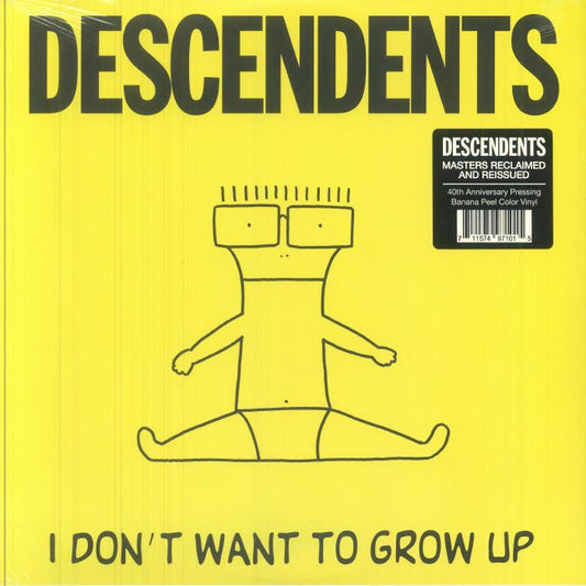 I Don't Want To Grow Up - Banana Peel Yellow Vinyl LP vinyl record cover