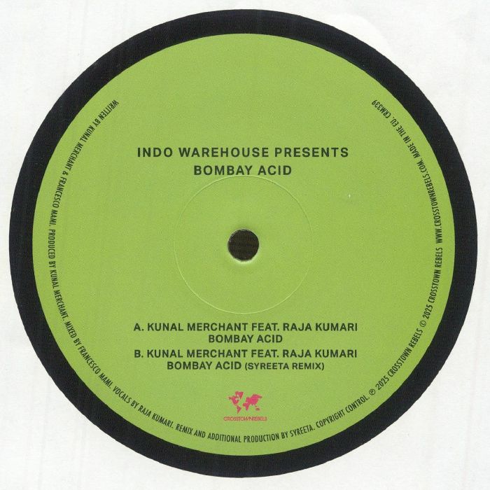Indo Warehouse Presents Bombay Acid - Vinyl Single vinyl record cover