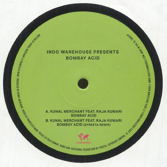 Indo Warehouse Presents Bombay Acid - Vinyl Single vinyl record cover