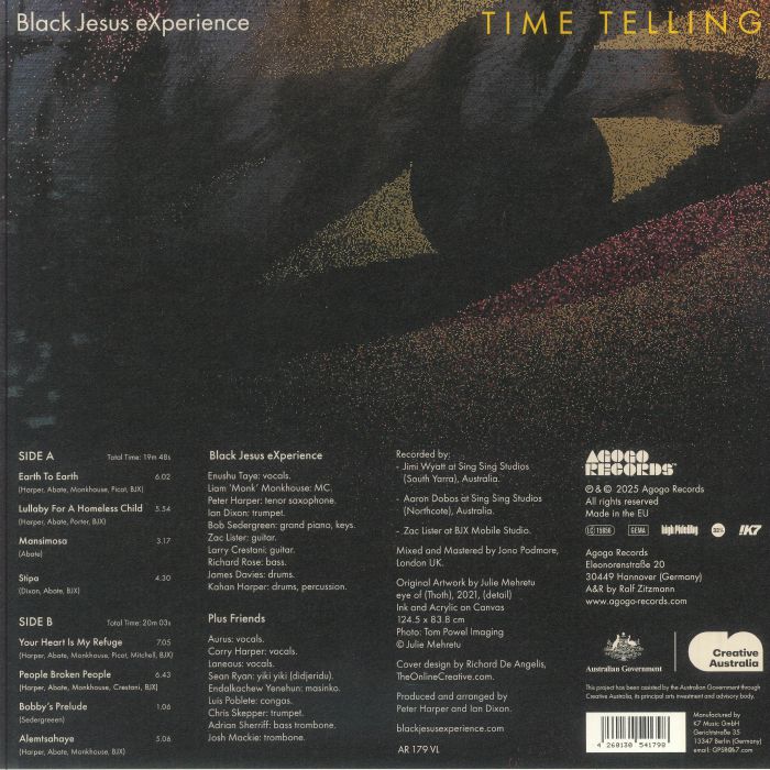 Time Telling - Vinyl LP vinyl record cover