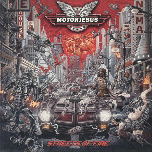 Streets Of Fire (Tour Edition) - Grey & Red Splatter Vinyl LP vinyl record cover