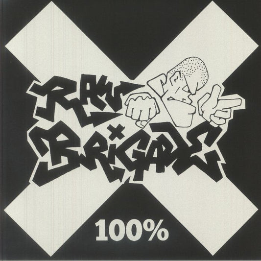 100% - Red & Black Pinwheel Vinyl LP vinyl record cover