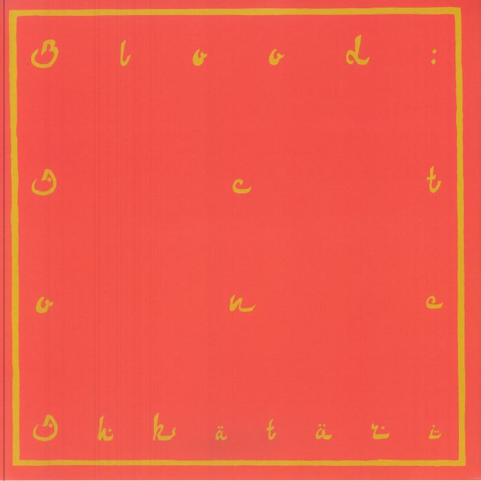 Blood: Act I - Vinyl LP vinyl record cover