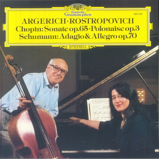 Chopin / Schumann: Sonate / Adagio & Allegro - Vinyl LP vinyl record cover
