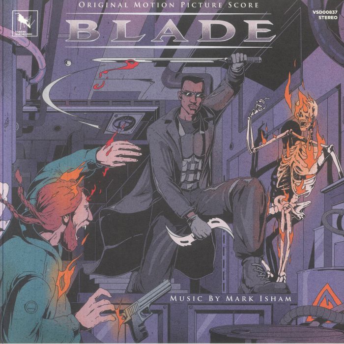 Blade (Soundtrack) - Red Splatter Vinyl 2xLP vinyl record cover