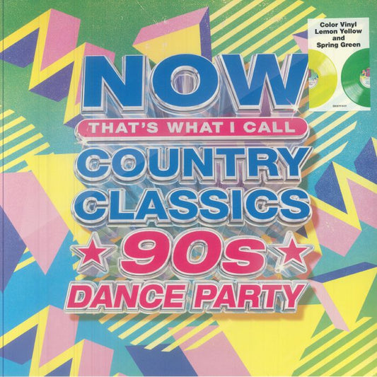 NOW That's What I Call Country Classics 90s Dance Party - Coloured Vinyl 2xLP vinyl record cover