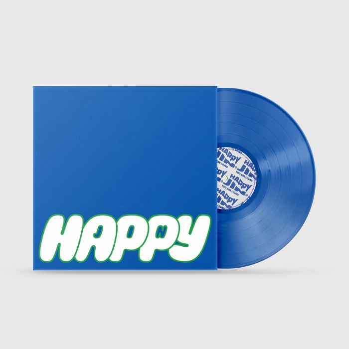 Happy - Limited Edition Blue Vinyl EP vinyl record cover