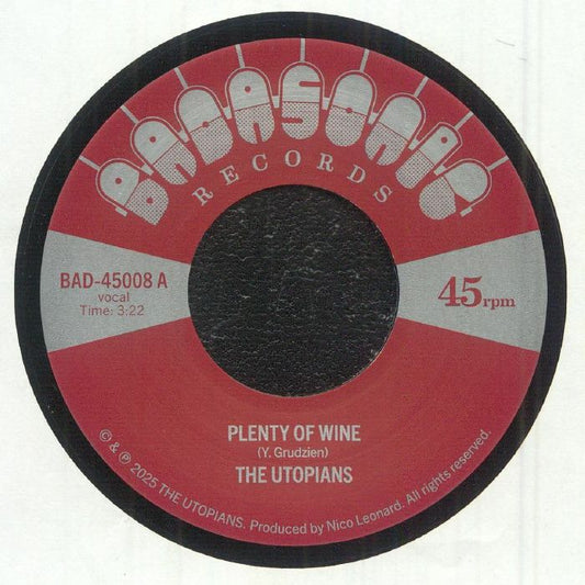 Plenty Of Wine / Time Doesn't Wait - Vinyl Single vinyl record cover